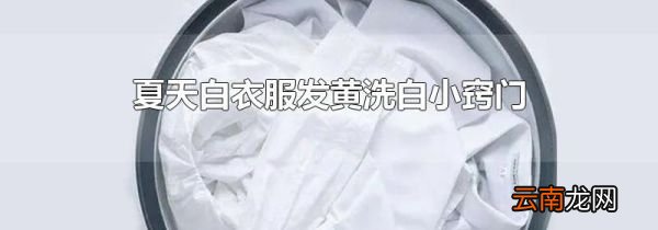夏天白衣服发黄洗白小窍门