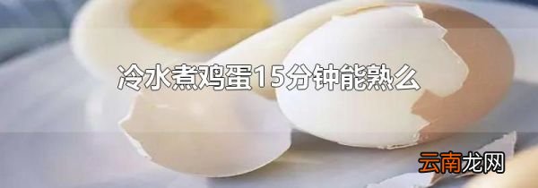 冷水煮鸡蛋15分钟能熟么