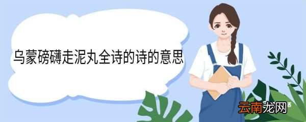 乌蒙磅礴走泥丸全诗的诗的意思 七律长征原文