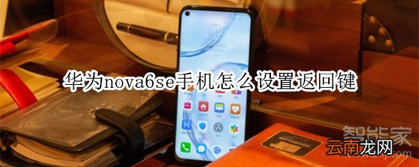 华为nova6se手机怎么设置返回键