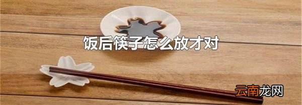 饭后筷子怎么放才对
