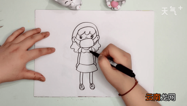 可爱小孩戴口罩简笔画 可爱小孩戴口罩简笔画怎么画