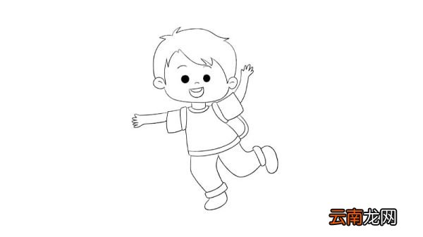 小男孩简笔画教程小男孩简笔画步骤