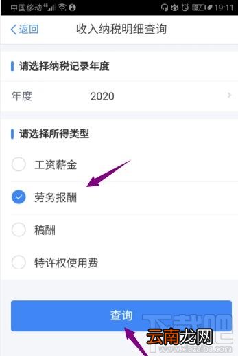 个人所得税2020年劳务报酬所得在哪查看？