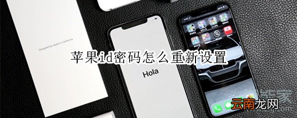 苹果id密码怎么重新设置