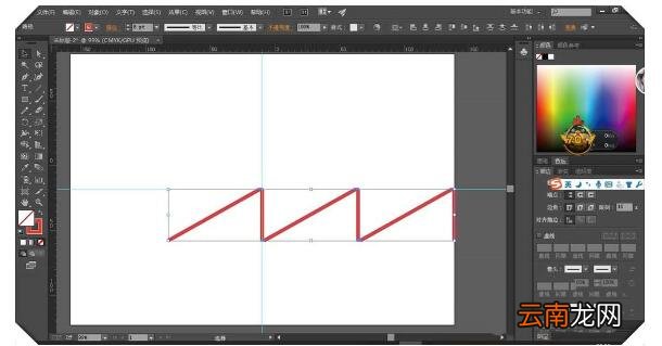 Adobe illustrator绘制直线图形的操作方法