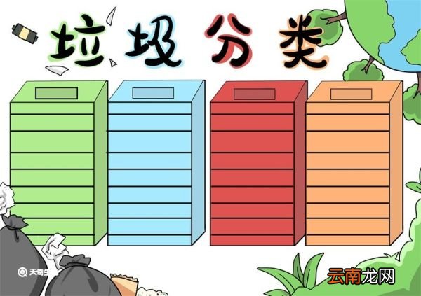 垃圾分类手抄报 垃圾分类手抄报简单的画法