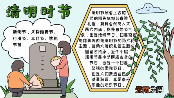 清明时节手抄报内容步骤怎么画