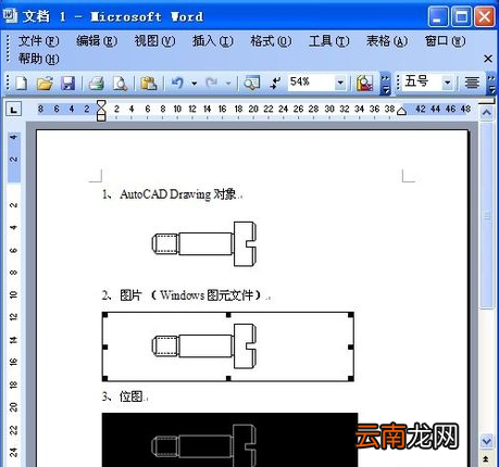 cad图复制到word文档操作流程