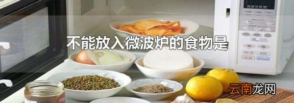 不能放入微波炉的食物是
