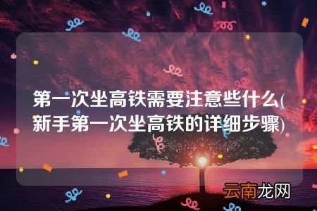 新手第一次坐高铁的详细步骤 第一次坐高铁需要注意些什么