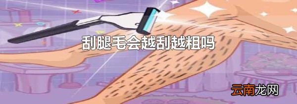 刮腿毛会越刮越粗吗