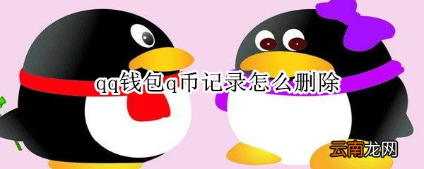 qq钱包q币记录怎么删除