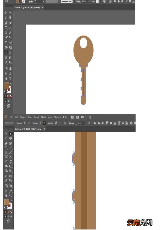 ai制作钥匙的操作步骤