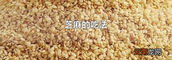 芝麻的吃法