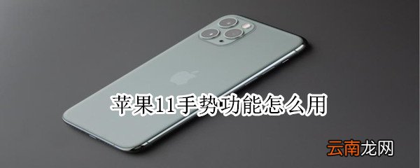 苹果11手势功能怎么用