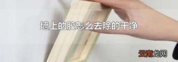 墙上的胶怎么去除的干净