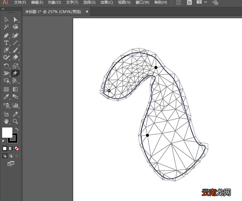 Ai里操控变形工具使用操作流程