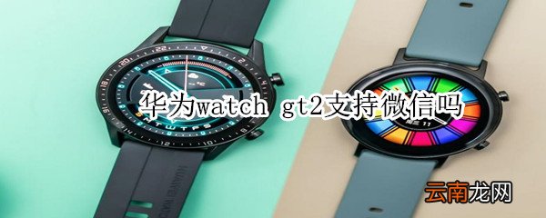 华为watch gt2支持微信吗