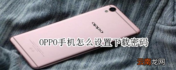 OPPO手机怎么设置下载密码