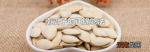 南瓜子的正确吃法