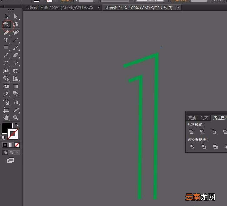 AI制作线条文字效果的操作流程