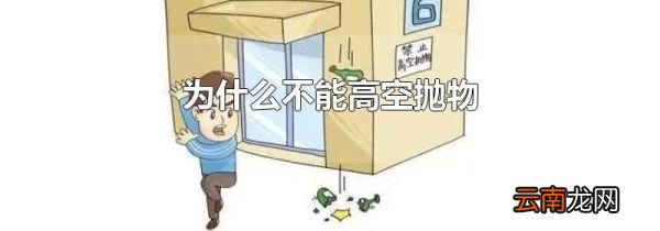 为什么不能高空抛物