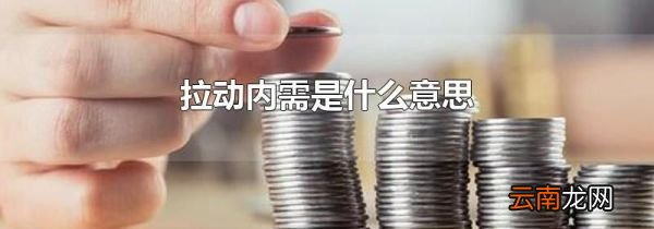 拉动内需是什么意思