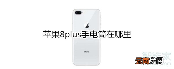 苹果8plus手电筒在哪里