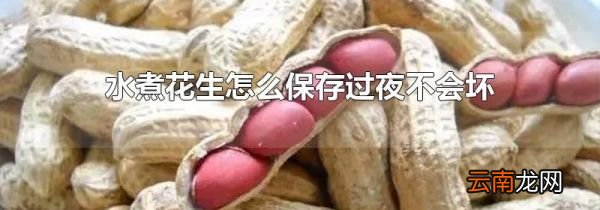 水煮花生怎么保存过夜不会坏