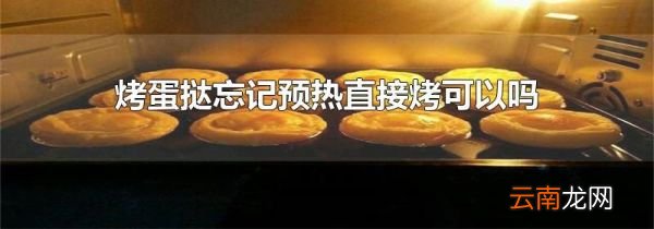 烤蛋挞忘记预热直接烤可以吗