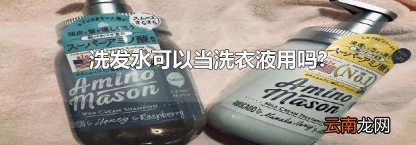 洗发水可以当洗衣液用吗?
