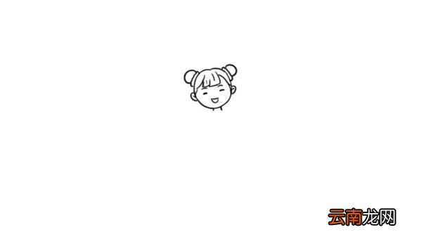 元旦拿气球的小孩简笔画