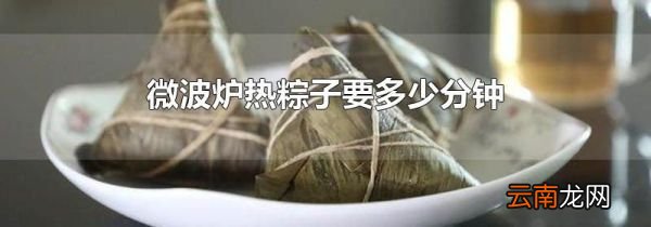 微波炉热粽子要多少分钟
