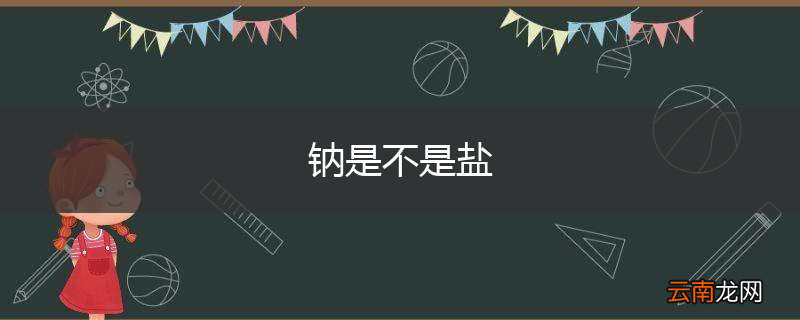 钠是不是盐