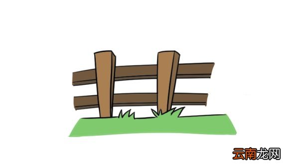栅栏简笔画 栅栏的简单画法