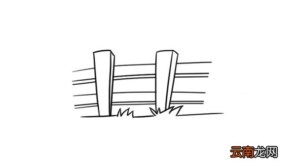 栅栏简笔画 栅栏的简单画法