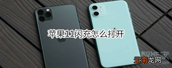 苹果11闪充怎么打开