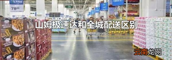 山姆极速达和全城配送区别
