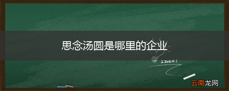 思念汤圆是哪里的企业