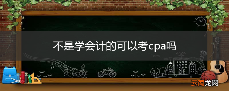不是学会计的可以考cpa吗