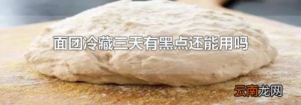 面团冷藏三天有黑点还能用吗
