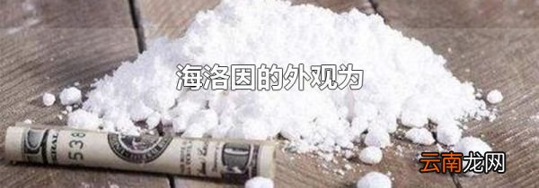 海洛因的外观为