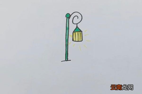 路灯简笔画