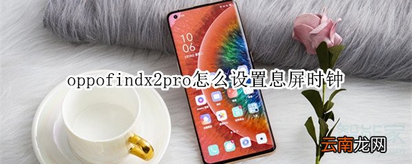 oppofindx2pro怎么设置息屏时钟