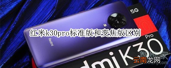 红米k30pro标准版和变焦版区别
