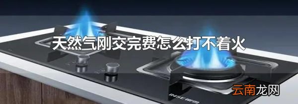 天然气刚交完费怎么打不着火