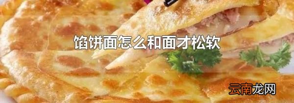 馅饼面怎么和面才松软