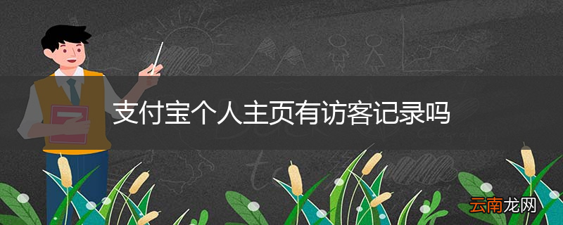支付宝个人主页有访客记录吗
