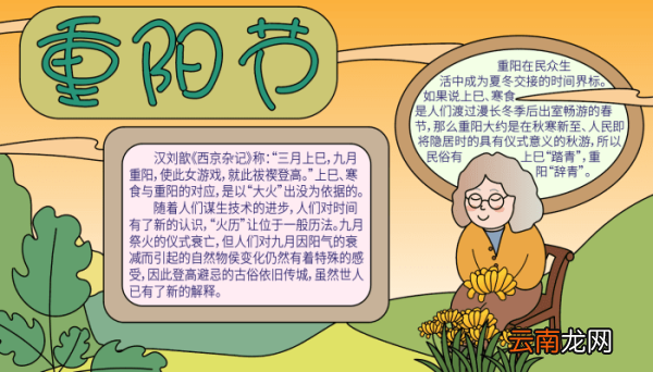 关于重阳节手抄报 关于重阳节手抄报的画法